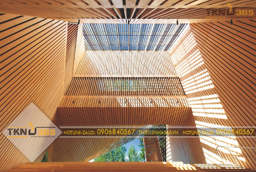 gỗ trong kiến trúc xanh