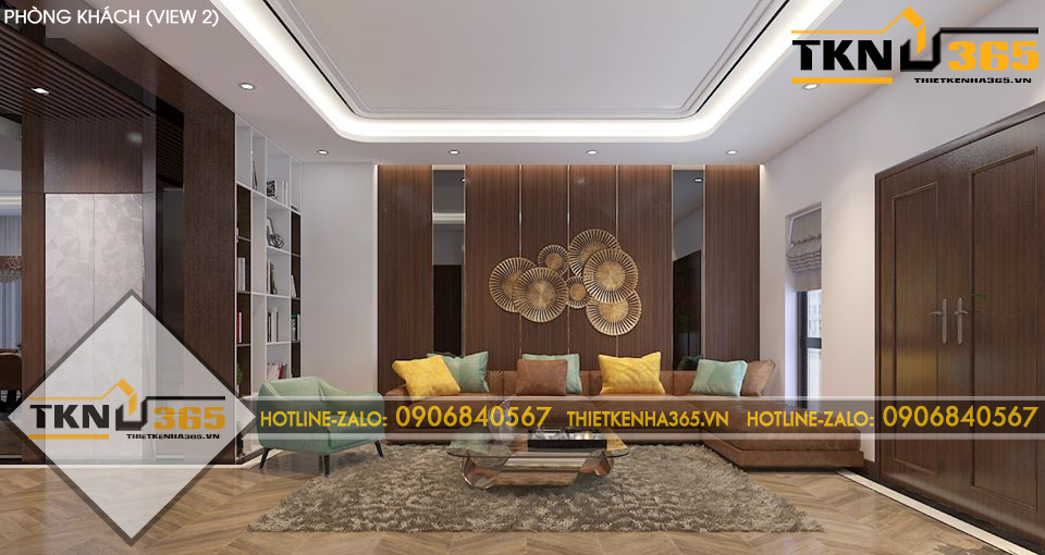 Thiết kế nội thất cho nhà 200m2 cho anh Trình ở Bình Phước