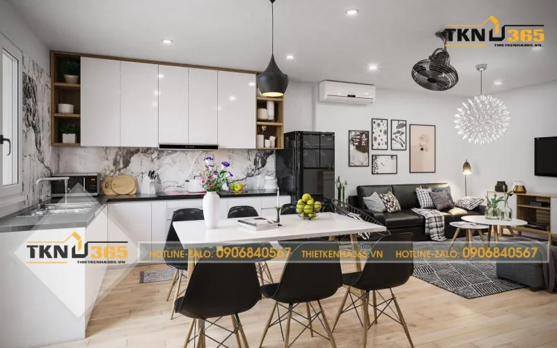 thiết kế nhà diện tích nhỏ 4x6