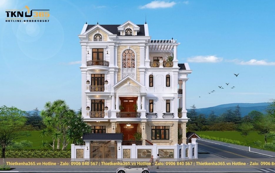 Biệt thự cổ điển 2 mặt tiền