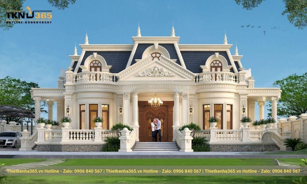 Mẫu biệt thự cổ điển sân vườn