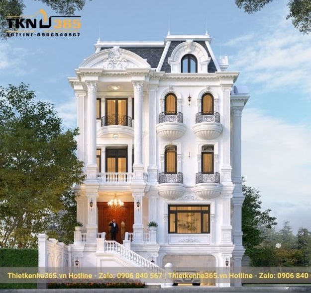 biệt thự cổ điển 3 tầng