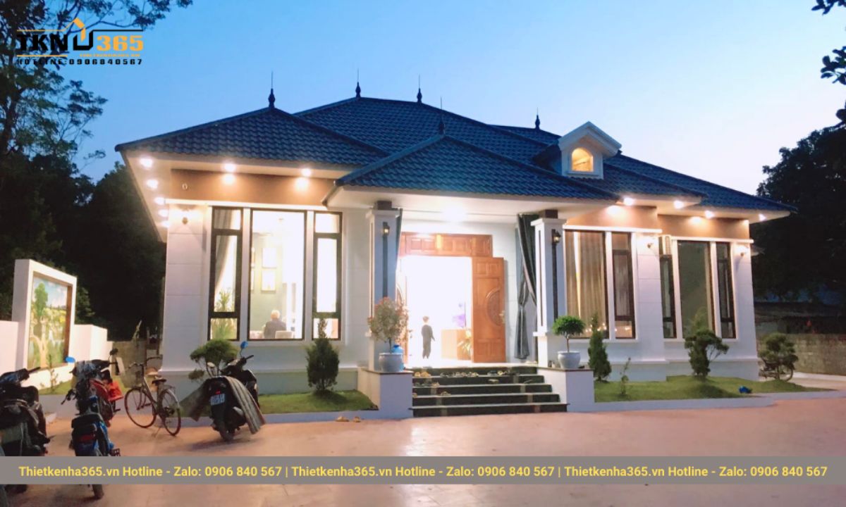 mẫu nhà cấp 4 đã thi công hoàn thiện 