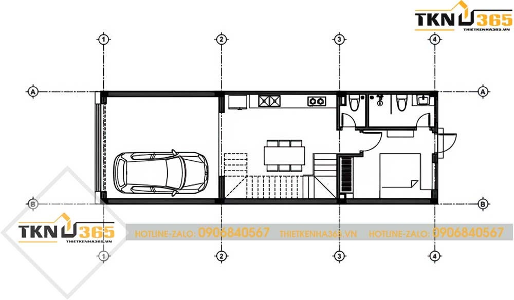  mẫu thiết kế nhà 2 tầng 6x15 