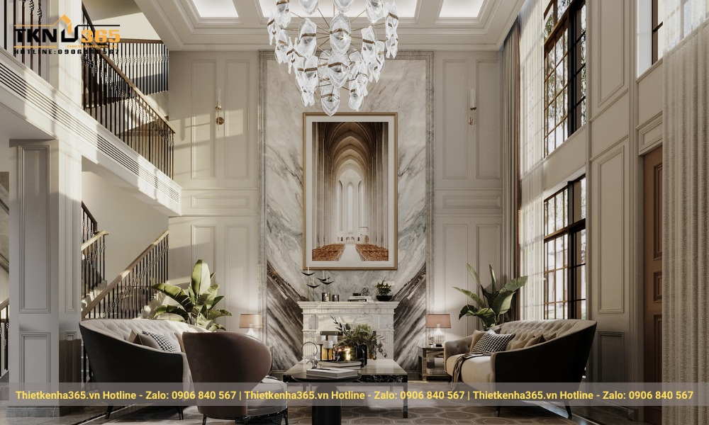 Nội thất biệt thự nhà vườn tân cổ điển 