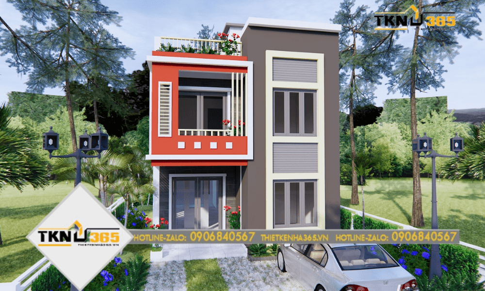 Mẫu thiết kế nhà ngang 6m dài 10m gần gũi với thiên nhiên