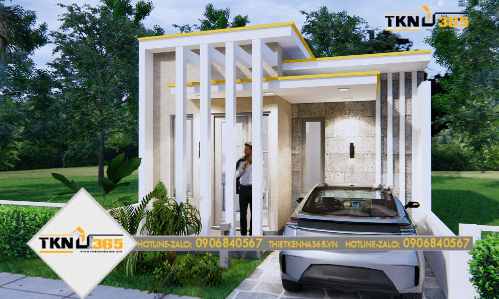 Mẫu thiết kế nhà phố 6x10m đơn giản