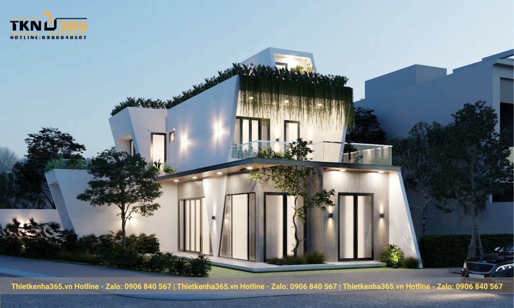 Mẫu nhà 2 tầng 8x10m