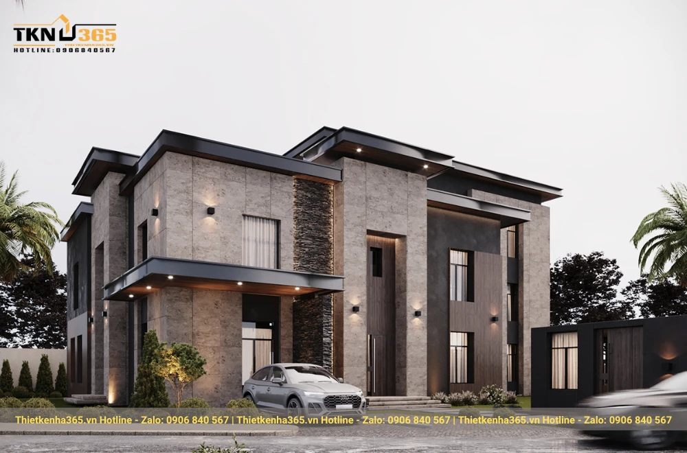 Biệt thự 2 tầng phong cách Châu Âu 