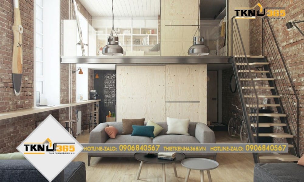 Mẫu thiết kế nhà diện tích nhỏ 20m2 có ánh sáng tự nhiên