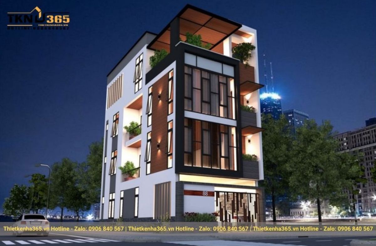 Mẫu thiết kế nhà 2 mặt tiền kinh doanh đẹp