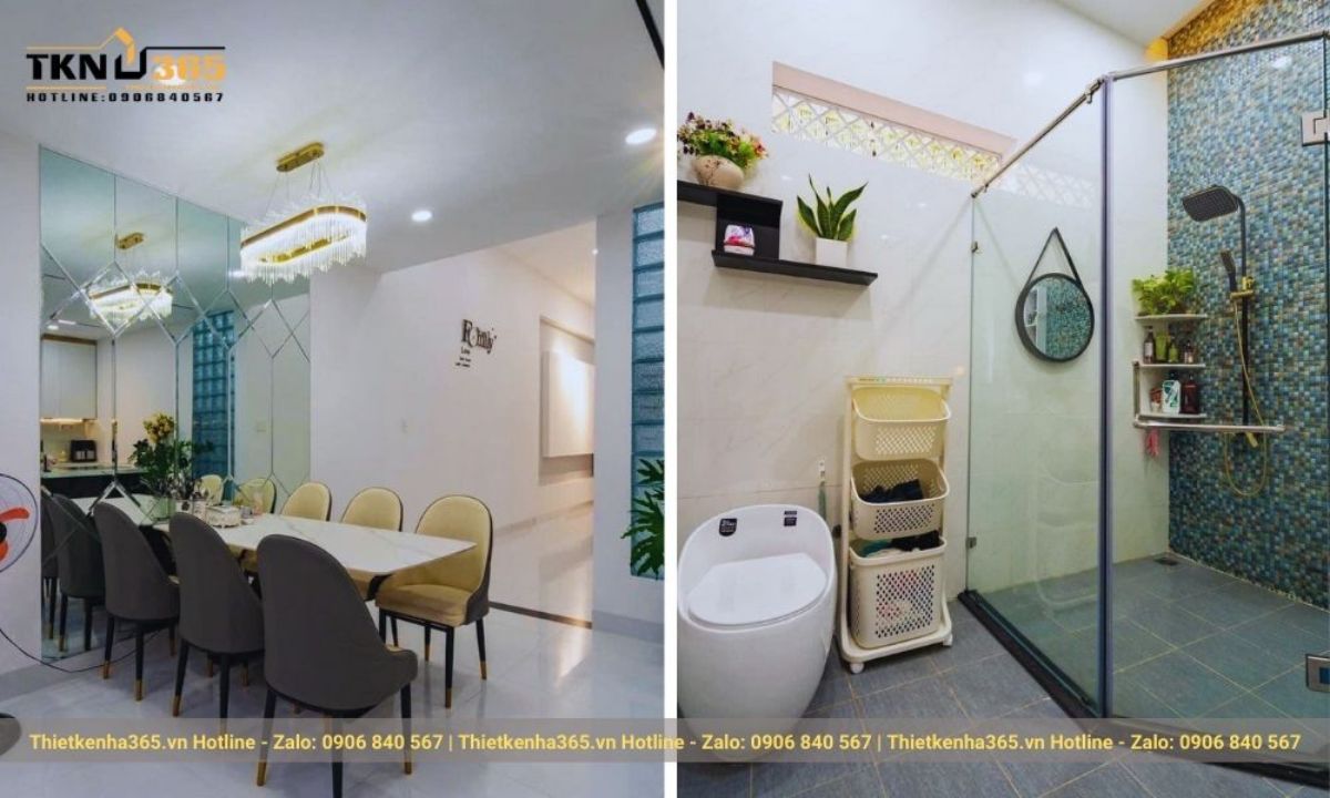 nội thất nhà cấp 4 có gác lửng