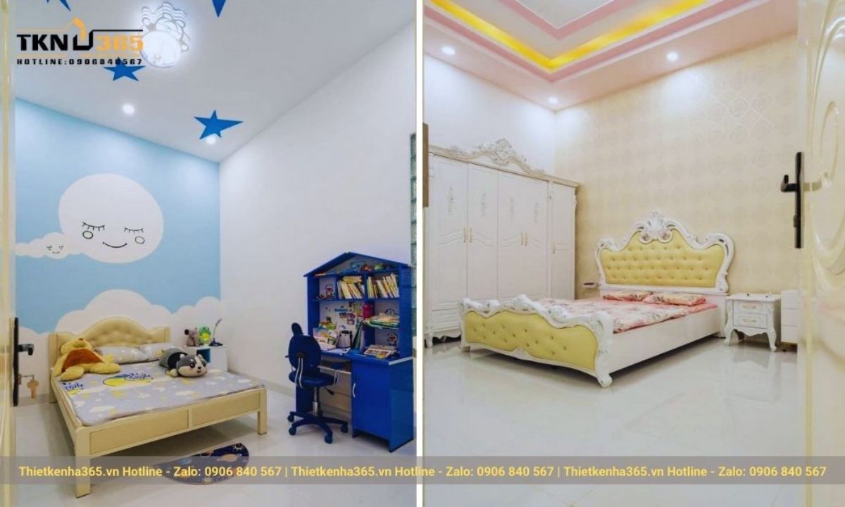 nội thất nhà cấp 4 có gác lửng