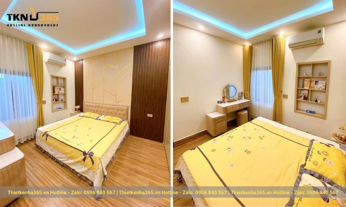 nội thất nhà cấp 4 có gác lửng