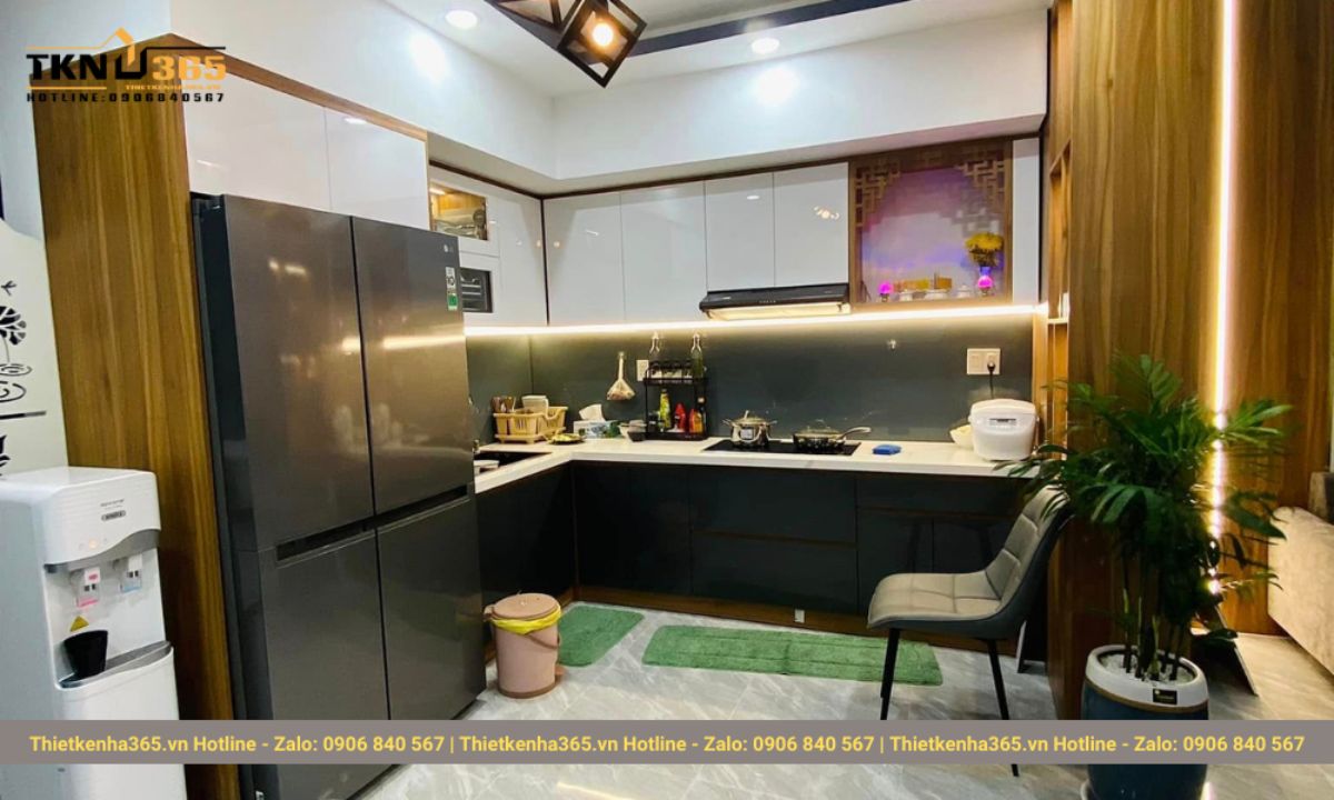 nội thất nhà cấp 4 có gác lửng