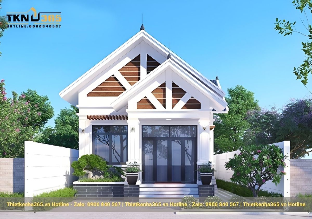 Mẫu thiết kế nhà ống 1 tầng đẹp