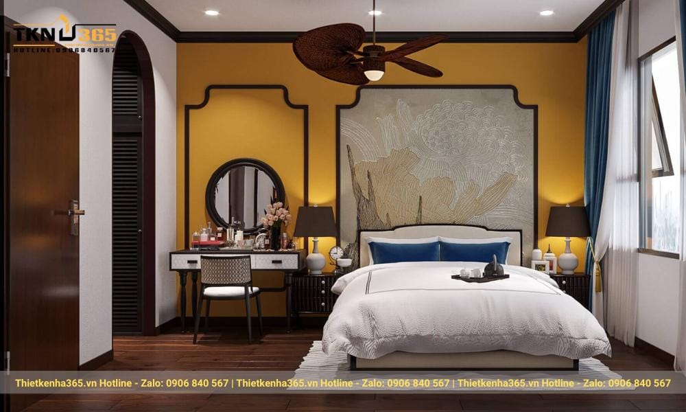 Nghệ thuật bố trí cửa và ánh sáng đậm phong cách Á Đông