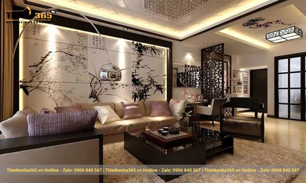 Màu sắc trong thiết kế nội thất phong cách Á Đông