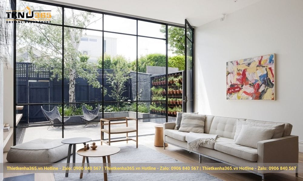 Phân chia không gian theo hướng không gian mở trong thiết kế nội thất hiện đại