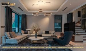 Thiết kế nội thất ph&ograve;ng kh&aacute;ch hiện đại