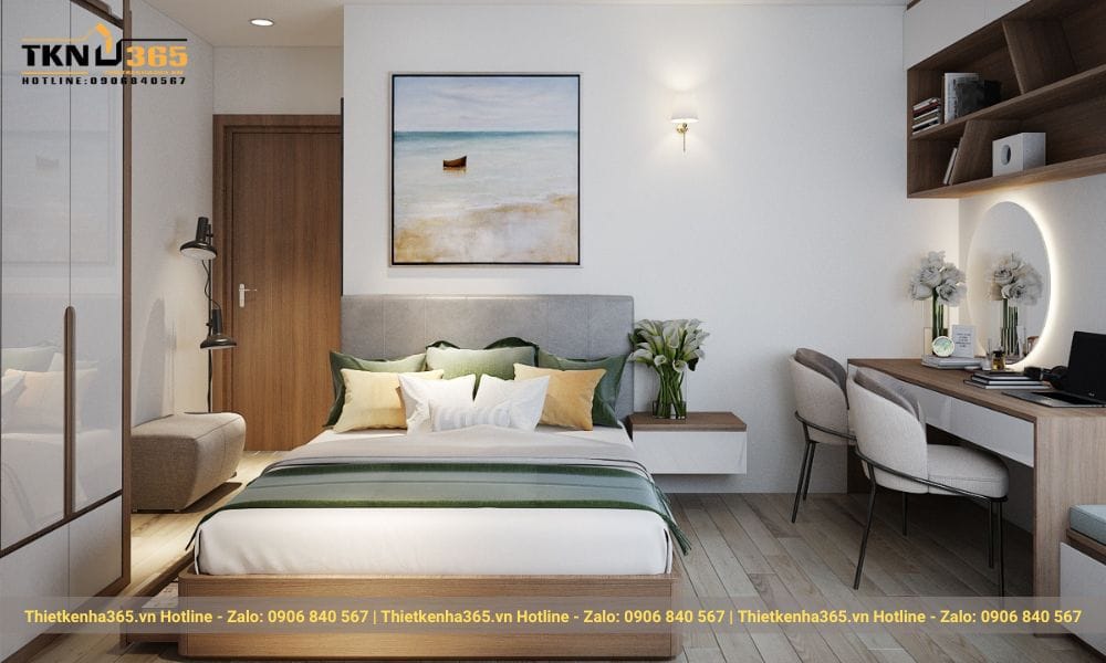 Thể hiện cá tính trong thiết kế phòng ngủ nhà phố hiện đại