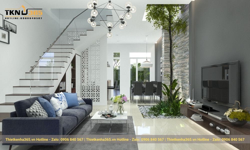 Thiết kế nội thất nhà 2 tầng hiện đại, đẹp, cao cấp