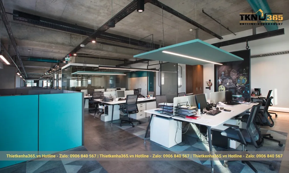 Thiết kế ánh sáng hợp lý, thuận tiện cho nhân viên làm việc