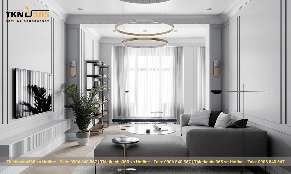 nội thất nhà phố bán cổ điển sang trọng