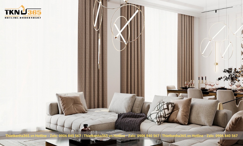 nội thất nhà phố bán cổ điển sang trọng