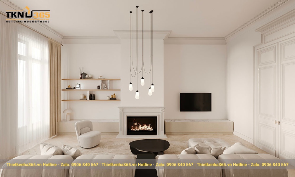 nội thất nhà phố bán cổ điển sang trọng