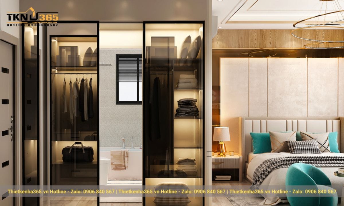 Thiết kế phòng ngủ sang trọng với phong cách Luxury