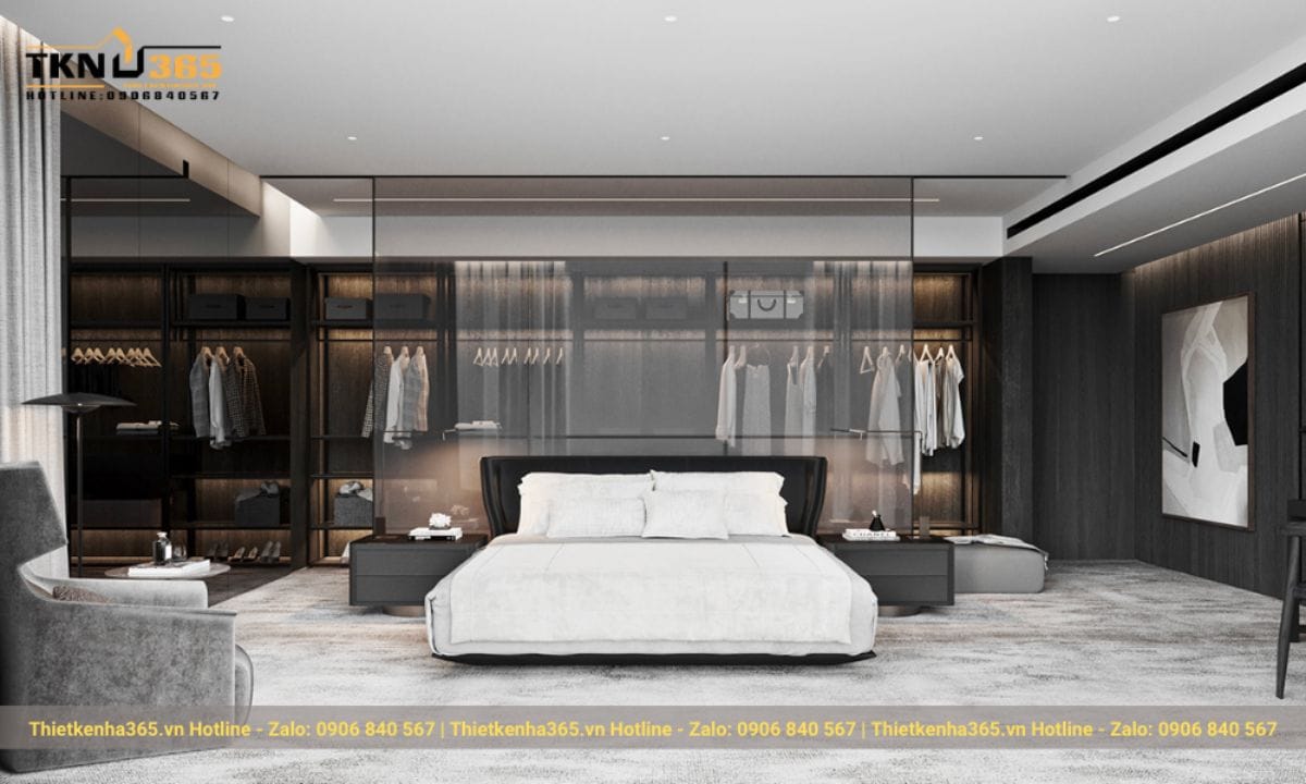 Mẫu 1: Thiết kế nội thất Penthouse hiện đại sang trọng