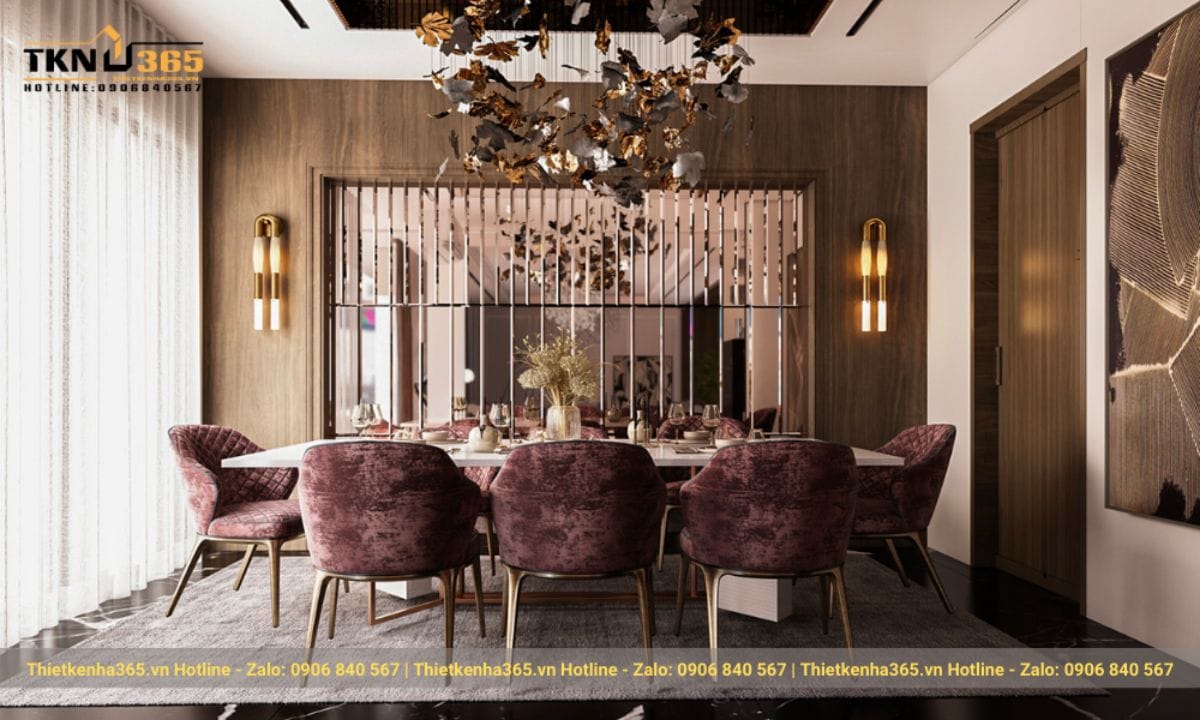 Mẫu 3: Thiết kế nội thất căn hộ phong cách Luxury thời thượng