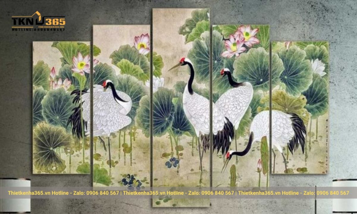 Tranh phong thủy là yếu tố giúp gia tăng năng lượng tích cực, cân bằng ngũ hành và mang lại vượng khí cho người mệnh Mộc.