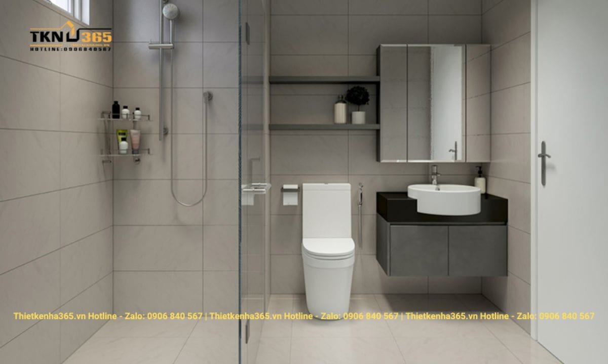 Thiết kế nội thất chung cư đẹp cho không gian nhà tắm
