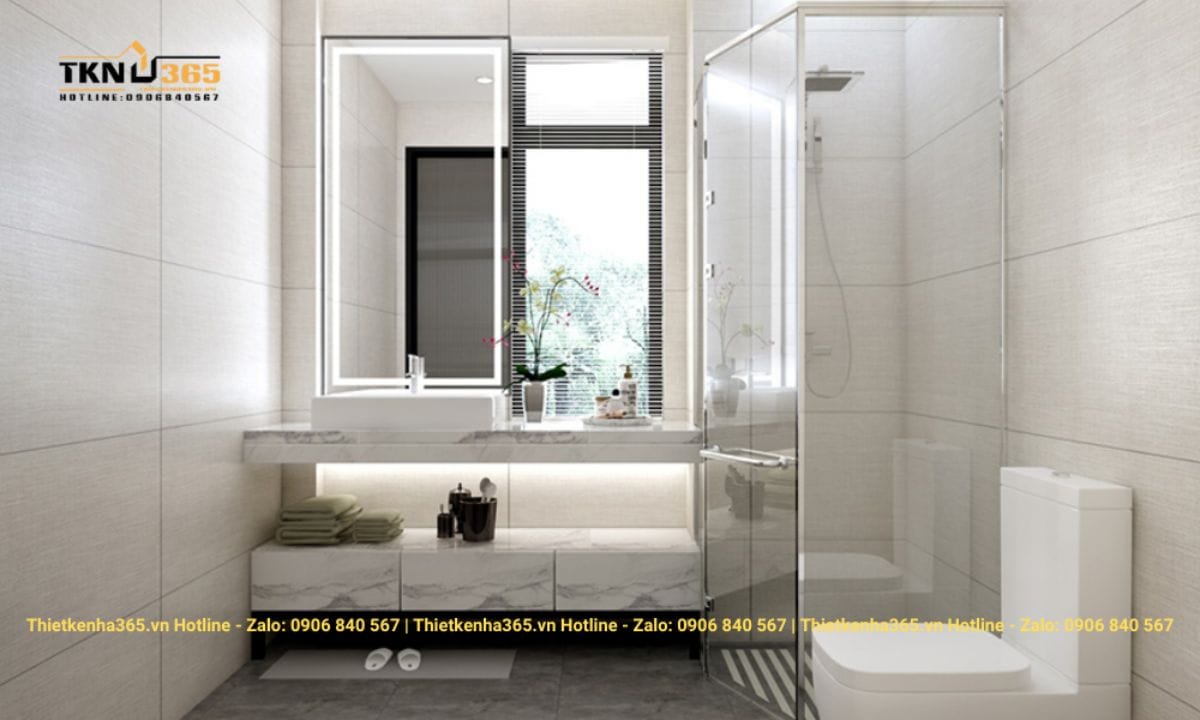 Thiết kế nội thất chung cư đẹp cho không gian nhà tắm