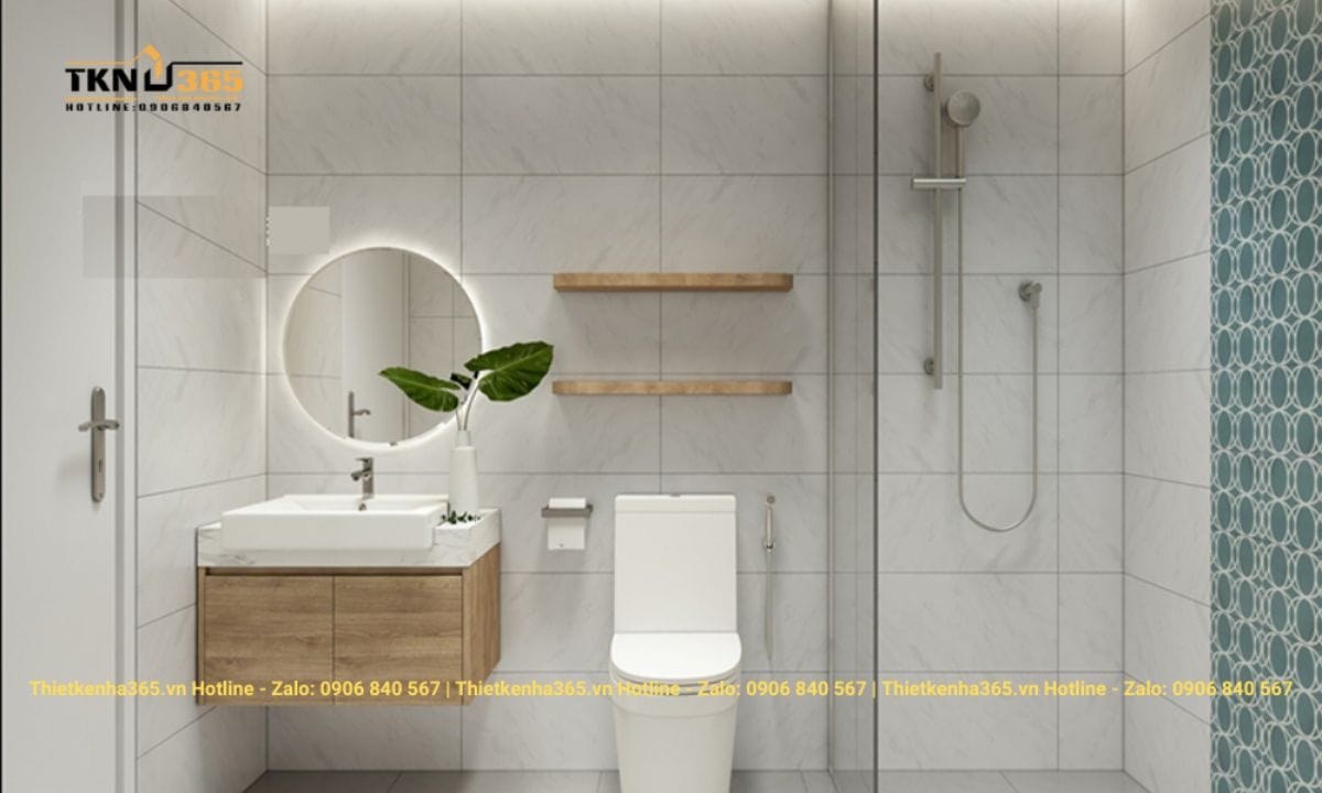 Thiết kế nội thất chung cư đẹp cho không gian nhà tắm