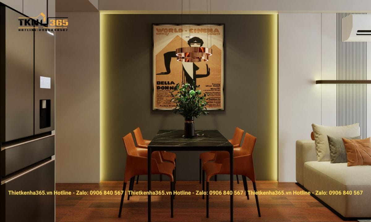 Bí quyết thiết kế nội thất chung cư 62m2 đẹp, đầy đủ chức năng