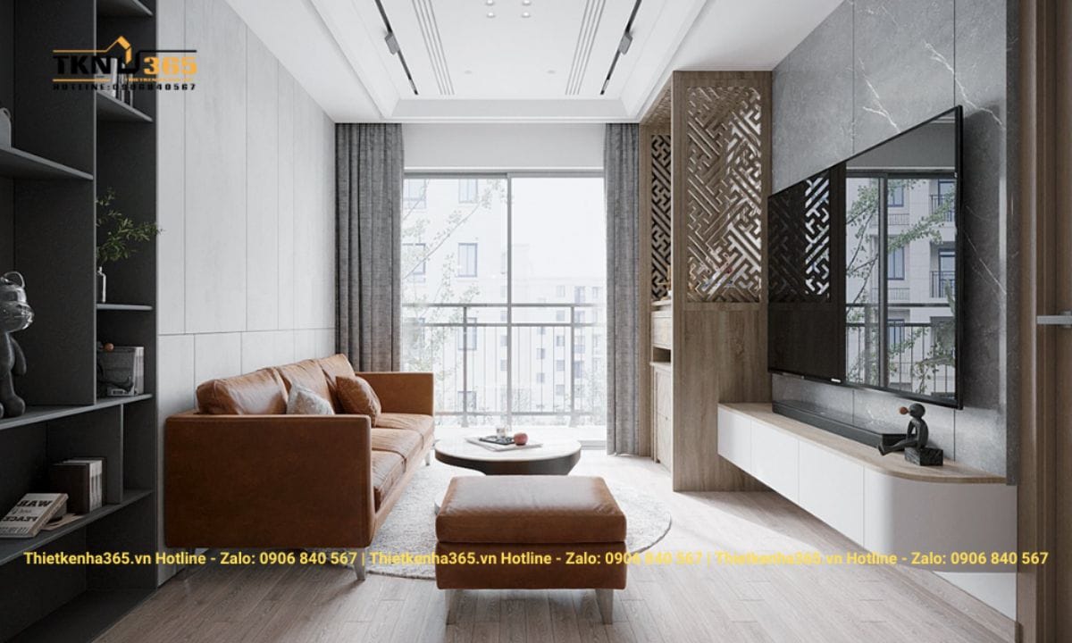 Thiết kế nội thất chung cư 62m2 hợp phong thủy