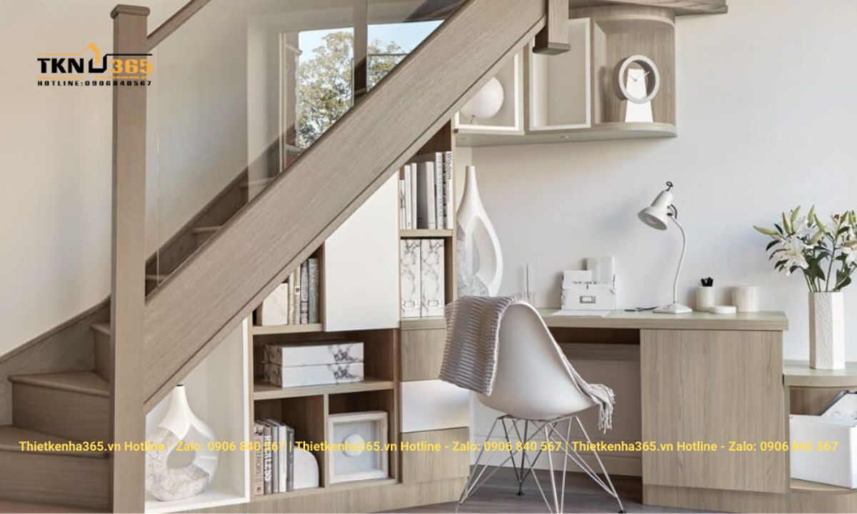 thiet ke noi that gam cau thang 13