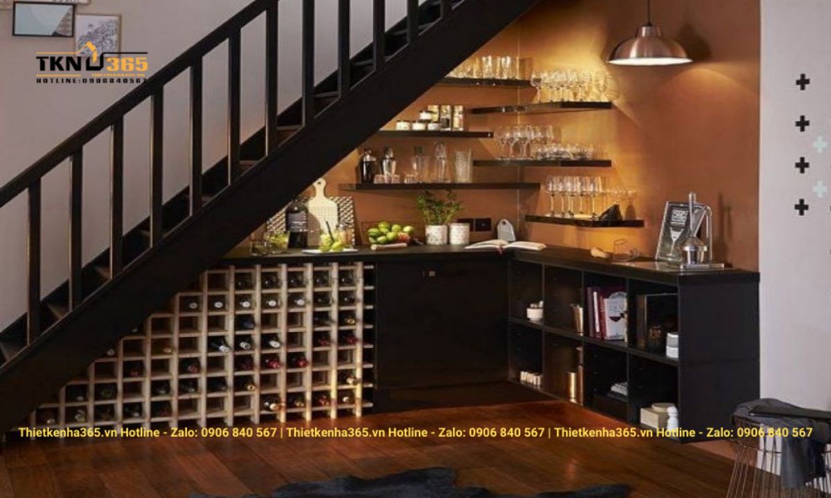 thiet ke noi that gam cau thang 2