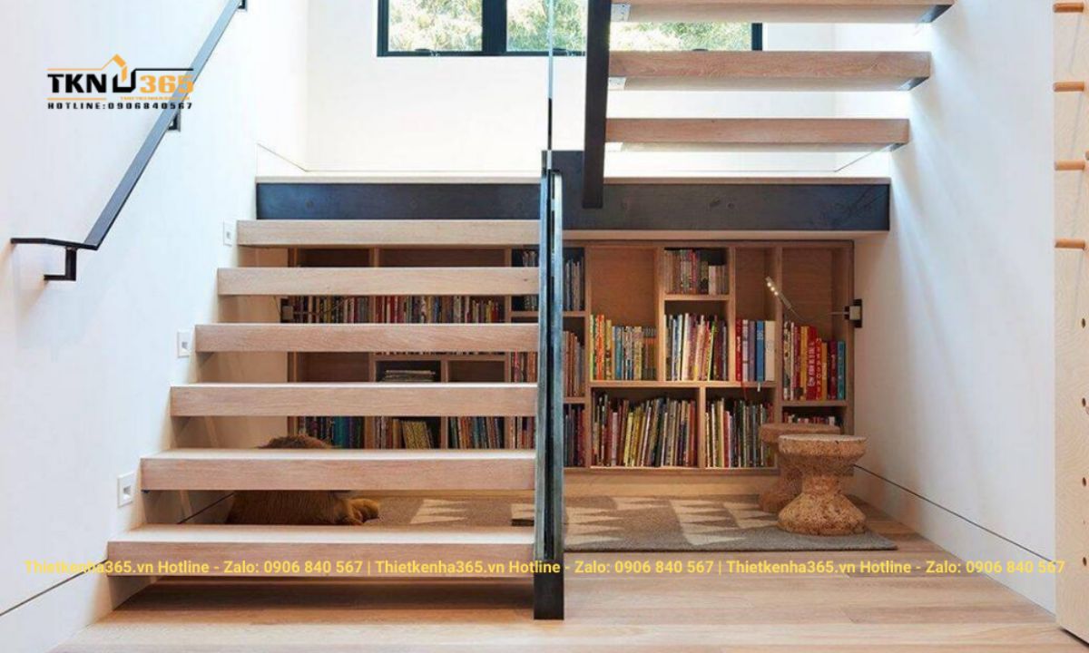 thiet ke noi that gam cau thang 22