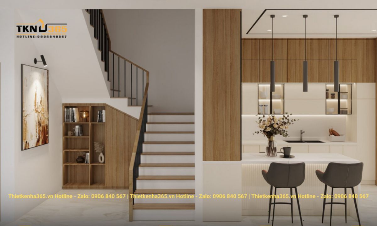 thiet ke noi that gam cau thang 4