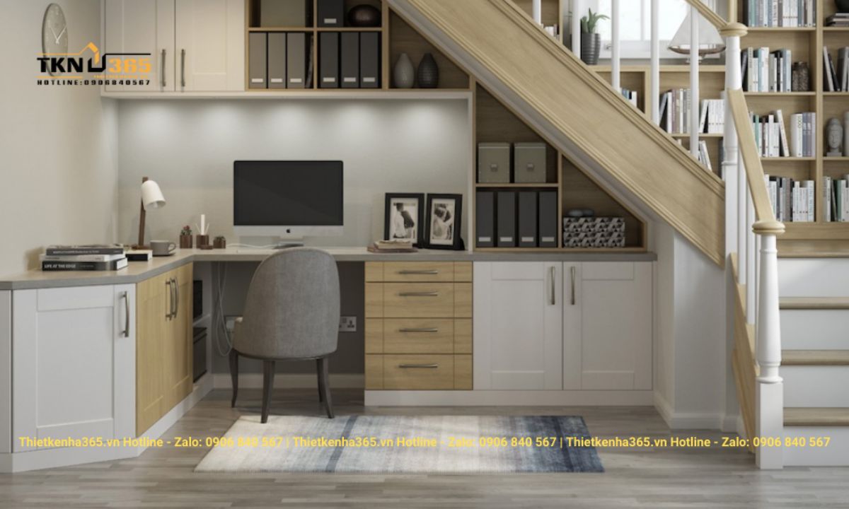 thiet ke noi that gam cau thang 74