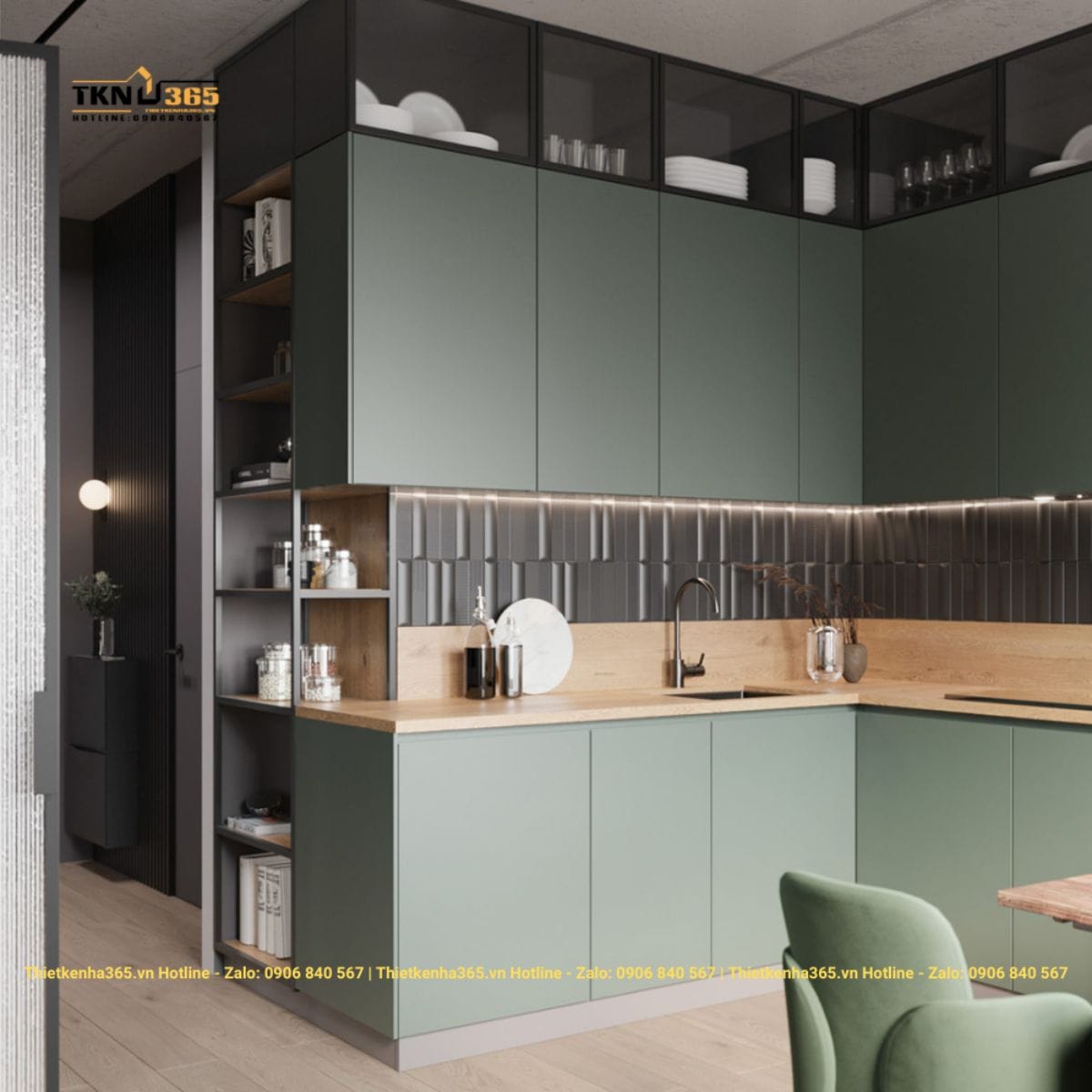 Mẫu thiết kế nội thất nhà diện tích nhỏ 45m2