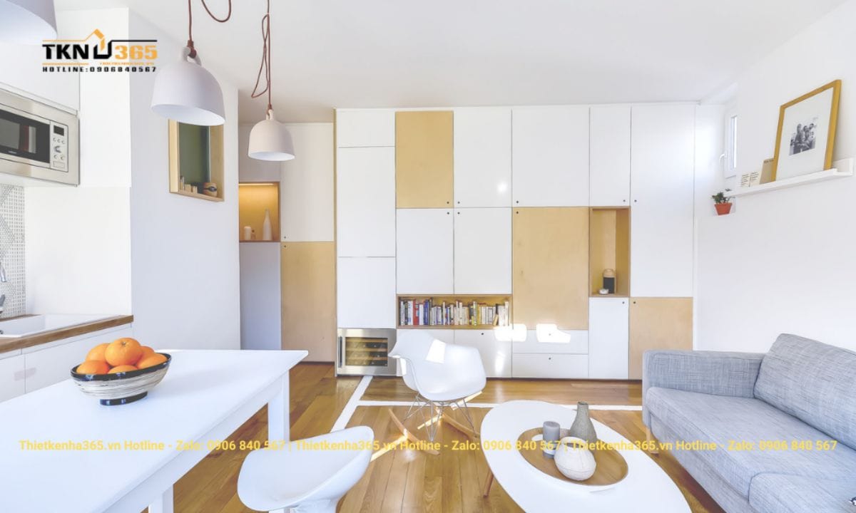 Thiết kế nội thất nhà phố diện tích nhỏ 30m2 – 33m2