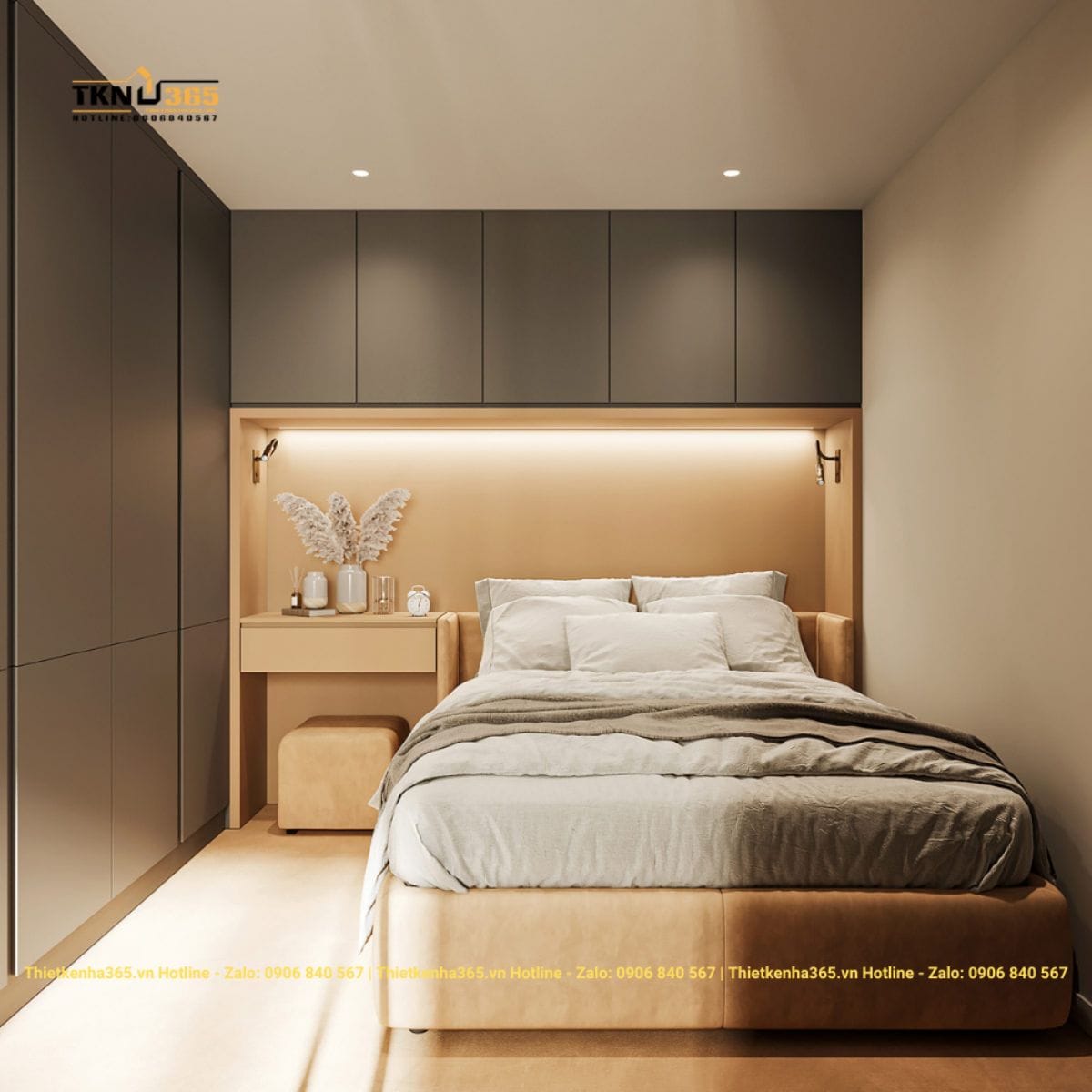 Mẫu thiết kế nội thất nhà diện tích nhỏ 45m2