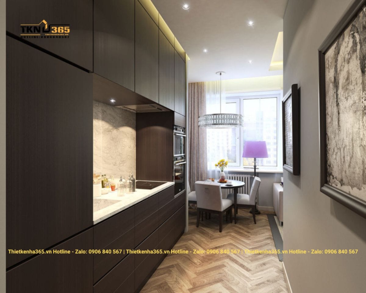 Thiết kế nội thất nhà hẹp 40m2