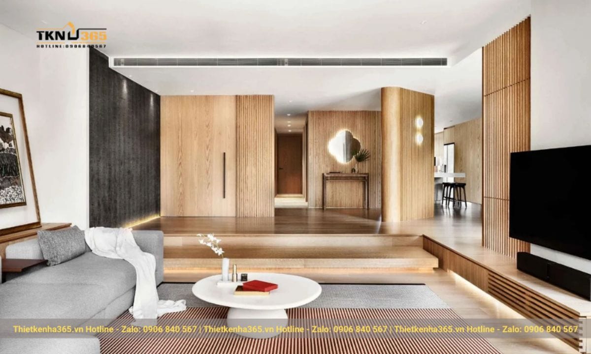 Thiết kế phòng khách phong cách Nhật Bản