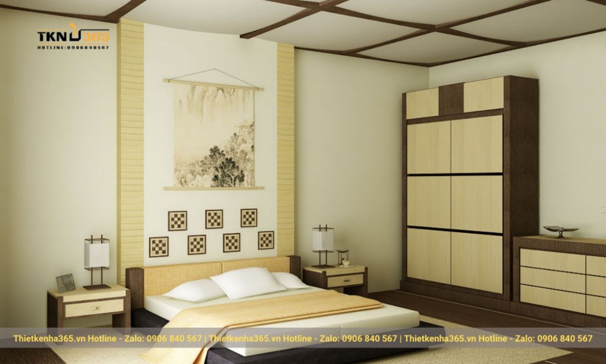 Thiết kế phòng ngủ phong cách Nhật Bản
